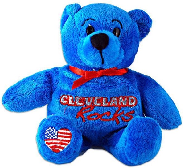 Puerto Rico Bear Blue Plush Stuffed Animal Symbols State Souvenir Teddy Bear 