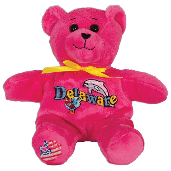Symbolz State Souvenir Kentucky State Bear Pink Plush Stuffed Animal 